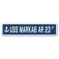 thumbnail image 1 of USS MARKAB AR 23 Street Sign us navy ship veteran sailor gift, 1 of 5