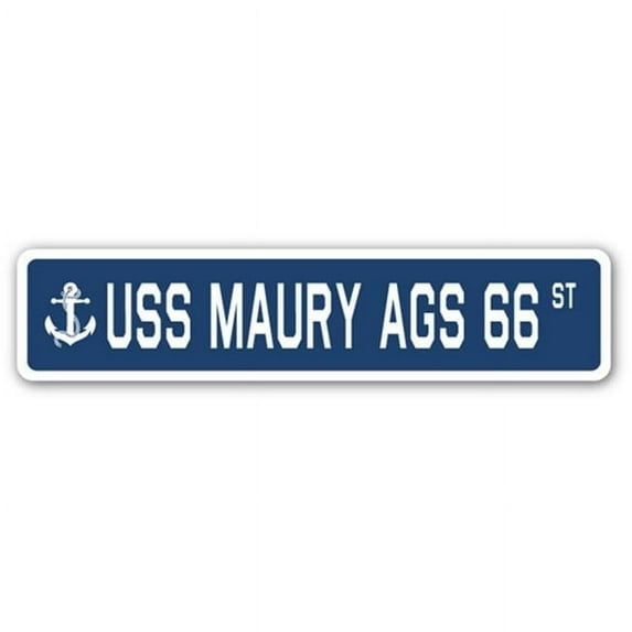 USS MAURY AGS 66 Street Sign us navy ship veteran sailor gift