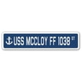 thumbnail image 1 of USS MCCLOY FF 1038 Street Sign us navy ship veteran sailor gift, 1 of 5