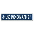 thumbnail image 1 of USS MCKEAN APD 5 Street Sign us navy ship veteran sailor gift, 1 of 5