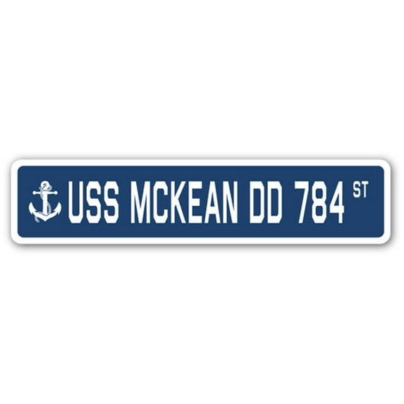 USS MCKEAN DD 784 Street Sign us navy ship veteran sailor gift