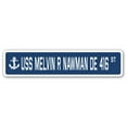thumbnail image 1 of USS MELVIN R NAWMAN DE 416 Street Sign us navy ship veteran sailor gift, 1 of 5