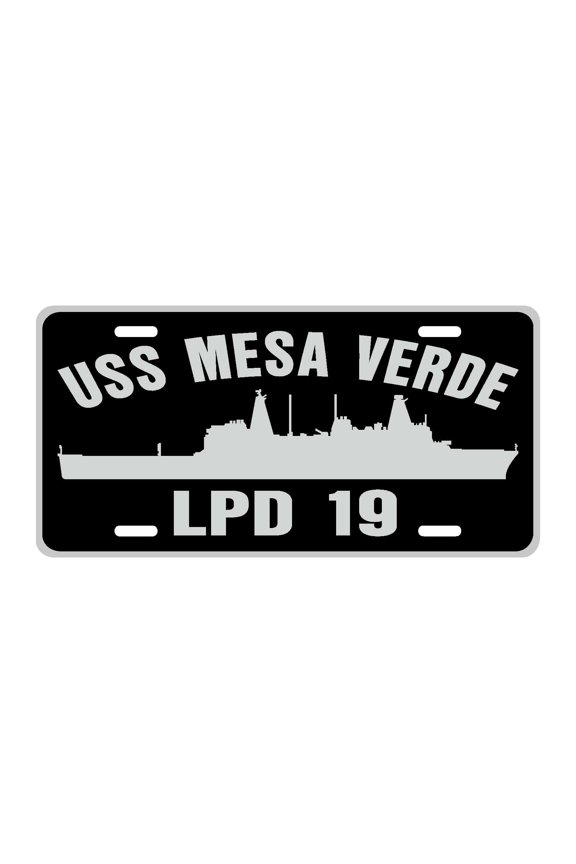 USS MESA VERDE LPD 19 Aluminum License Plate Military Navy USN Car Truck RV PL001