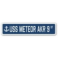 thumbnail image 1 of USS METEOR AKR 9 Street Sign us navy ship veteran sailor gift, 1 of 5