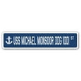 thumbnail image 1 of USS MICHAEL MONSOOR DDG 1001 Street Sign us navy ship veteran sailor gift, 1 of 5