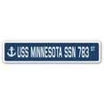 thumbnail image 1 of USS MINNESOTA SSN 783 Street Sign us navy ship veteran sailor gift, 1 of 5
