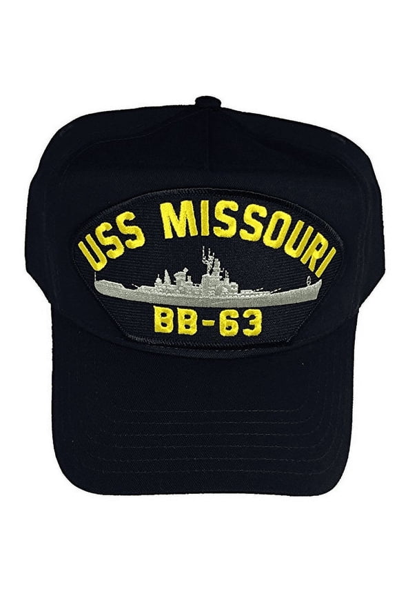 USS MISSOURI BB-63 HAT CAP USN NAVY SHIP IOWA CLASS BATTLESHIP MIGHTY BIG MO