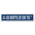 thumbnail image 1 of USS MONTPELIER SSN 765 Street Sign us navy ship veteran sailor gift, 1 of 5