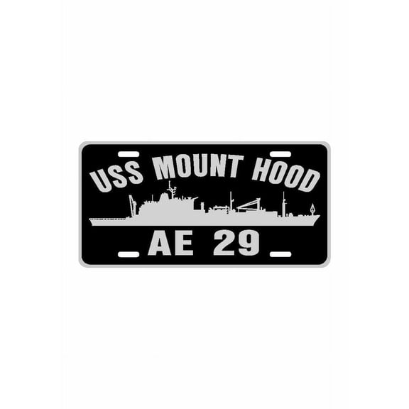 USS MOUNT HOOD AE 29 Aluminum License Military Navy USN Car Truck RV PL001Plate PL001