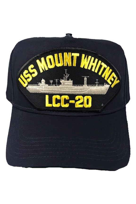 USS MOUNT WHITNEY LCC-20 SHIP HAT - NAVY BLUE - Veteran Owned Business