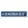 thumbnail image 1 of USS Macdonough Ddg 39 Street [3 Pack] of Vinyl Decal Stickers | Indoor/Outdoor | Funny decoration for Laptop, Car, Garage , Bedroom, Offices | SignMission, 1 of 1