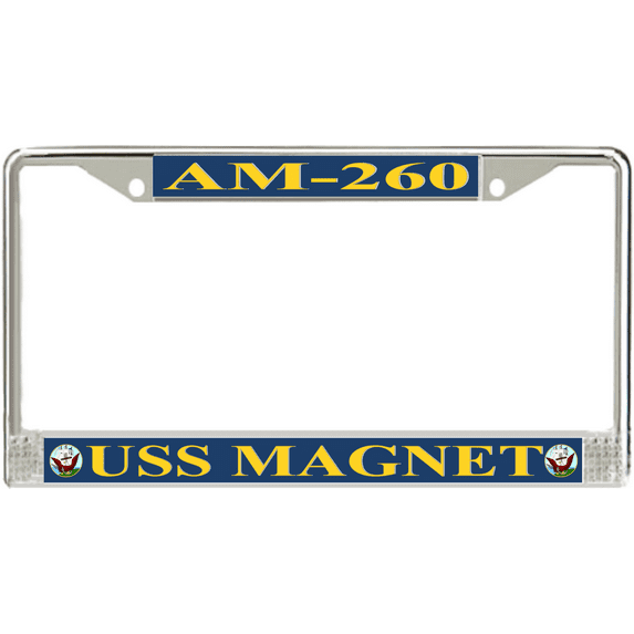 USS Magnet AM-260 License Plate Frame