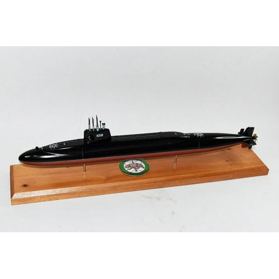 USS Mariano G. Vallejo SSBN-658 SubmarineModel,Navy,20,Scale Model,Mahogany,Benjamin Franklin Class