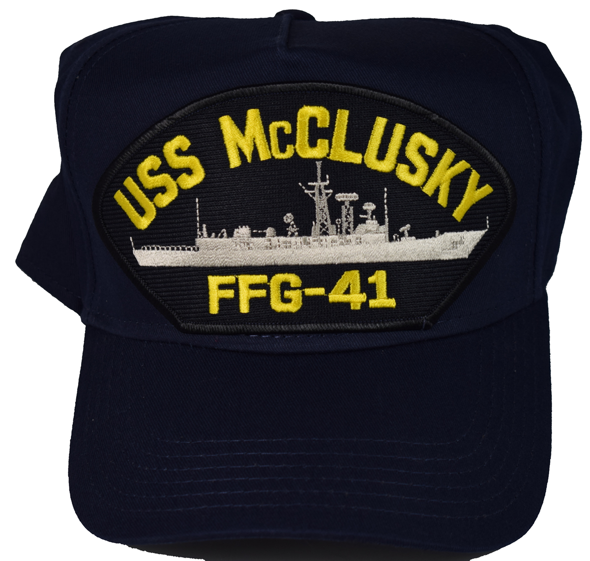 USS McCLUSKY FFG-41 SHIP HAT - NAVY BLUE - Veteran Owned Business ...