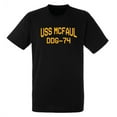 thumbnail image 1 of USS McFaul DDG-74 Arleigh Burke Destroyer Naval Warship Short Sleeve Tee Shirt, 1 of 1