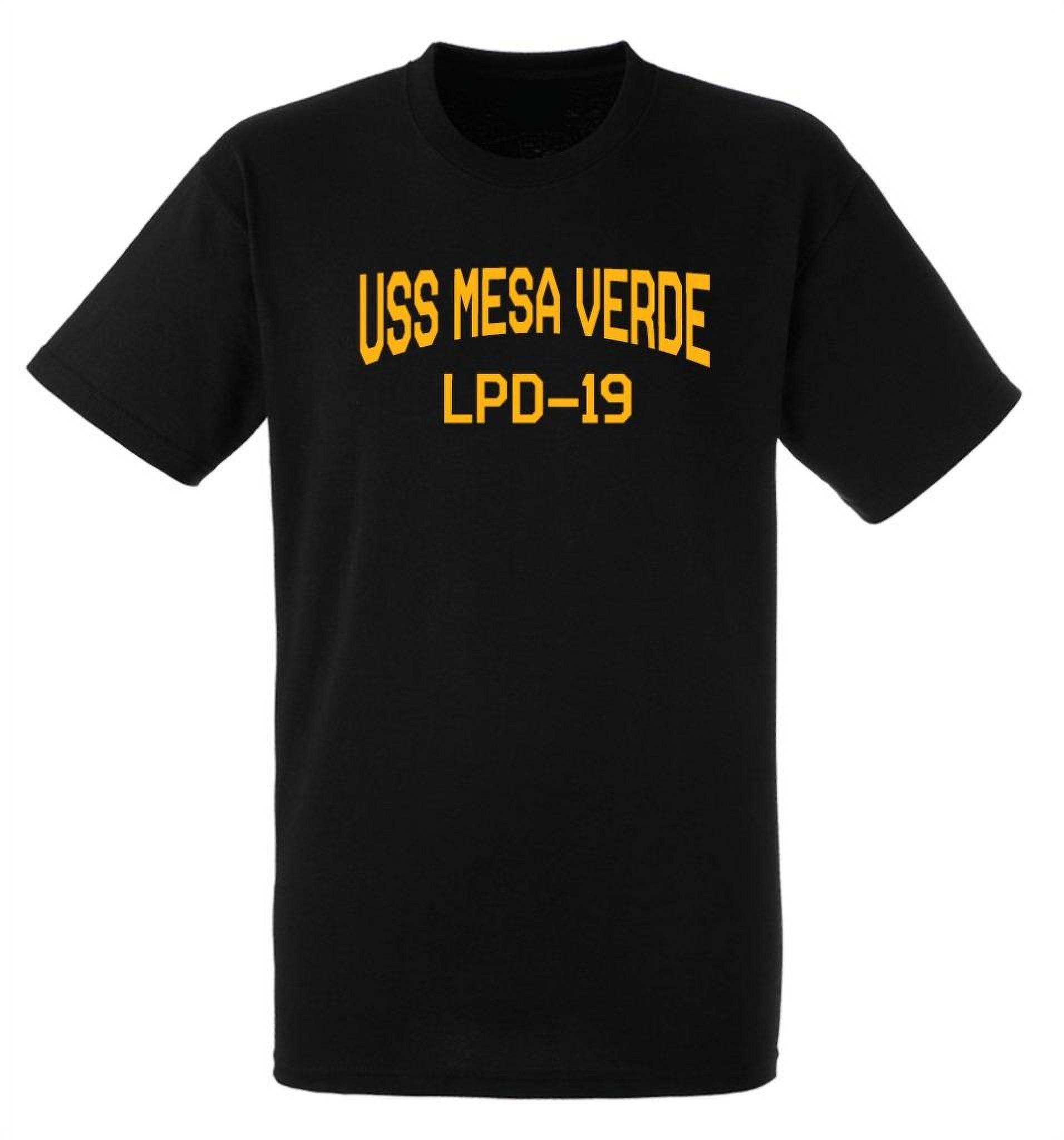 USS Mesa Verde LPD-19 San Antonio Amphibious Transport Dock Naval Warship Short Sleeve Tee Shirt - image 1 of 1