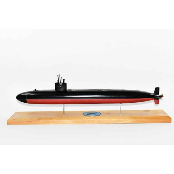 USS Minneapolis–Saint Paul (SSN-708)FLT I Submarine Model,Navy,Scale Model,Mahogany,20 inch,LA Class