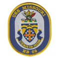 thumbnail image 1 of USS Missouri BB-63 Patch – Plastic Backing, 1 of 1