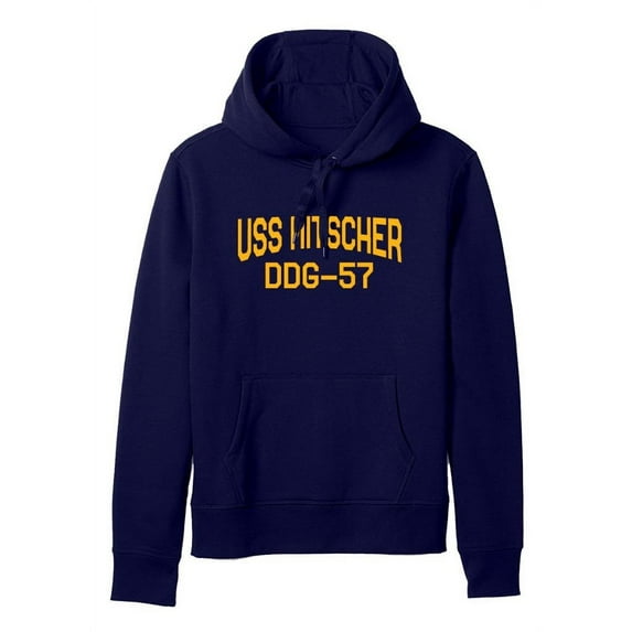 USS Mitscher DDG-57 Arleigh Burke Destroyer Naval Warship Standard Size Pullover Hoodie