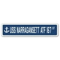 thumbnail image 1 of USS NARRAGANSETT ATF 167 Street Sign us navy ship veteran sailor gift, 1 of 5