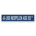 thumbnail image 1 of USS NESPELEN AOG 55 Street Sign us navy ship veteran sailor gift, 1 of 5