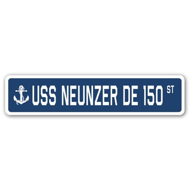 USS NEUNZER DE 150 Street Sign us navy ship veteran sailor gift ...