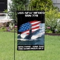 thumbnail image 1 of USS-NEW-MEXICO-SSN-779 Veterans Day, Flag Ship 4th of July , Patriotic Flag Garden Flag, Double-Sided Decorative Outdoor Flag, Patriotic Polyester Yard Flag 12 x 18 in, 1 of 5
