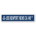 thumbnail image 1 of USS NEWPORT NEWS CA 148 Street Sign us navy ship veteran sailor gift, 1 of 5