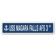 thumbnail image 1 of USS NIAGARA FALLS AFS 3 Street Sign us navy ship veteran sailor gift, 1 of 5
