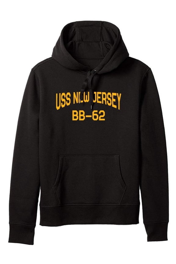 USS New Jersey BB-62 Battleship Standard Size Pullover Hoodie