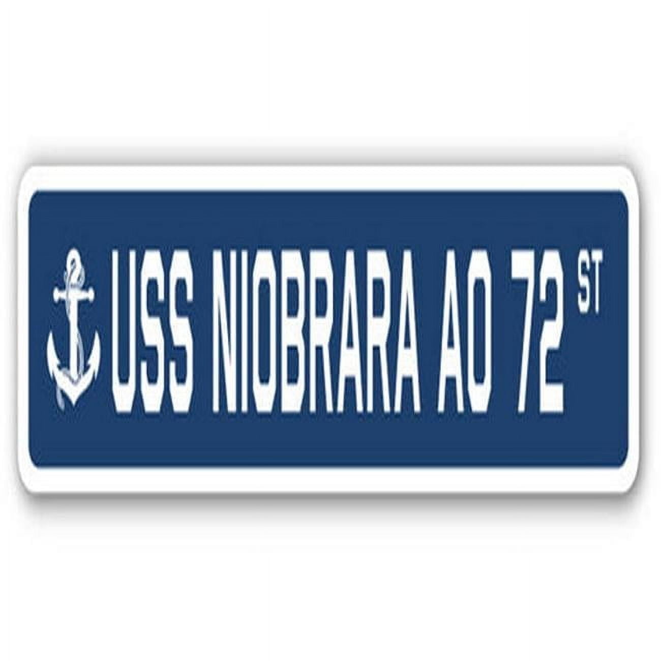 USS Niobrara AO 72 Street Sign - US Navy Ship Veteran Sailor Gift ...