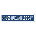 thumbnail image 1 of USS OAKLAND LCS 24 Street Sign us navy ship veteran sailor gift, 1 of 5