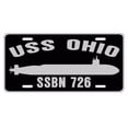 thumbnail image 1 of USS OHIO SSBN 726 Aluminum License Plate Military Navy USN Car Truck RV PL001, 1 of 1