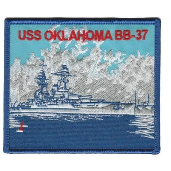 USS Oklahoma BB-37 Patch – Plastic Backing