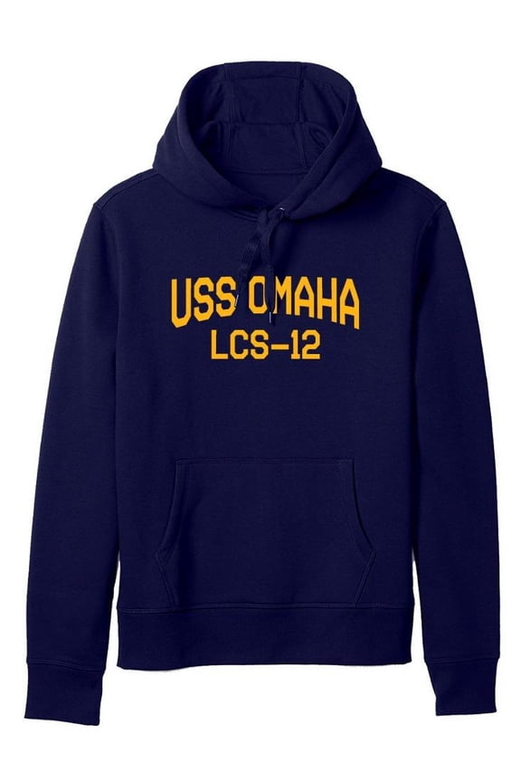 USS Omaha LCS-12 Independence Littoral Combat Ship Naval Warship Standard Size Pullover Hoodie