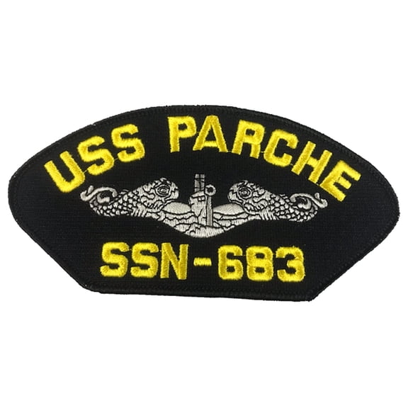 USS PARCHE SSN-683 Ship Patch - Great Color - Veteran Owned Business