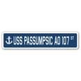 thumbnail image 1 of USS PASSUMPSIC AO 107 Street Sign us navy ship veteran sailor gift, 1 of 5