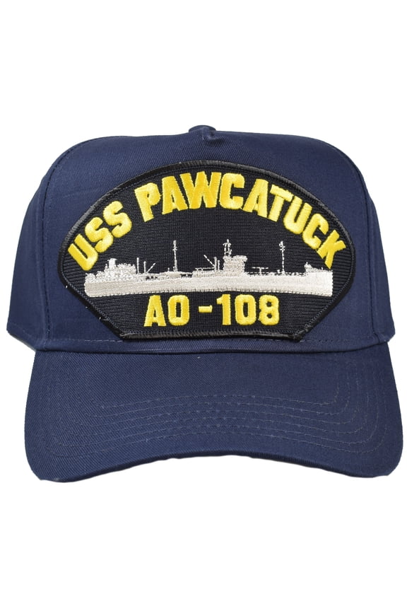 USS PAWCATUCK AO-109 Ship HAT - Navy Blue