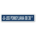 thumbnail image 1 of USS PENNSYLVANIA BB 38 Street Sign us navy ship veteran sailor gift, 1 of 5