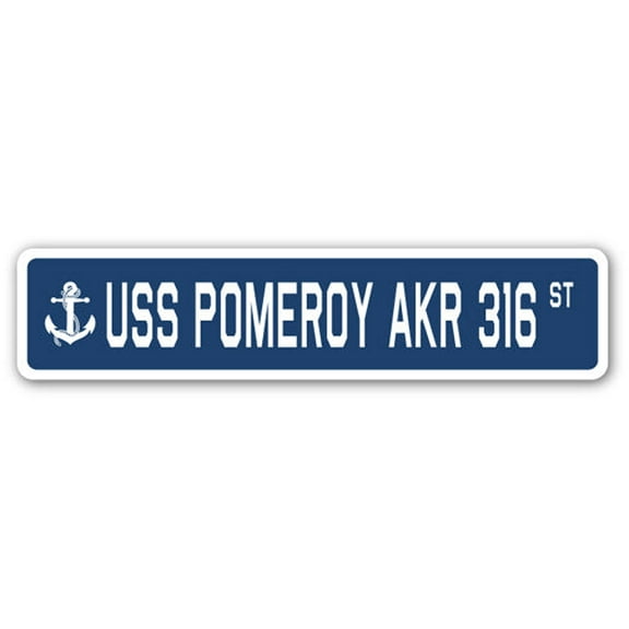 USS POMEROY AKR 316 Street Sign us navy ship veteran sailor gift