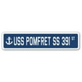 thumbnail image 1 of USS POMFRET SS 391 Street Sign us navy ship veteran sailor gift, 1 of 5