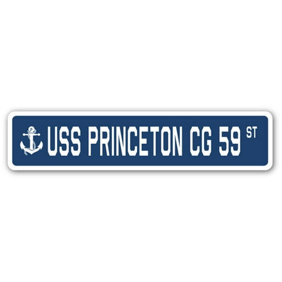 USS PRINCETON CG 59 Street Sign us navy ship veteran sailor gift