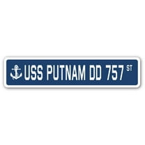 USS PUTNAM DD 757 Street Sign us navy ship veteran sailor gift