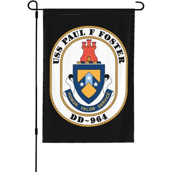 USS Paul F Foster DD-964 Banner Outdoor Flags Garden Flag Yard Flag 28x40in