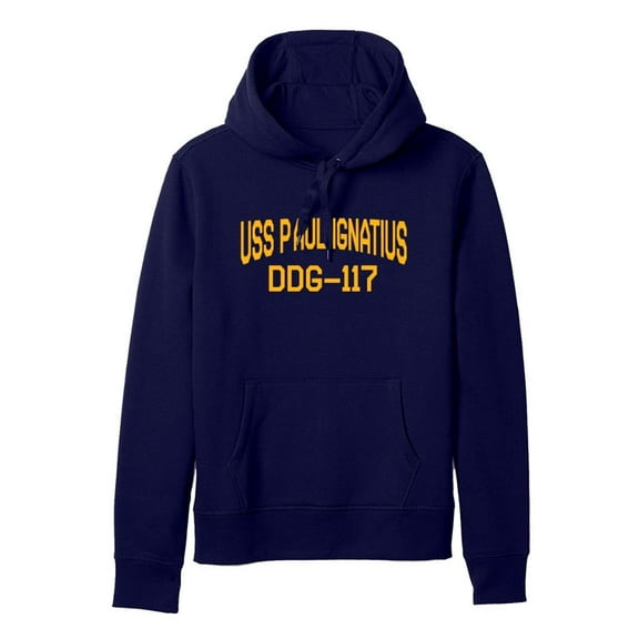 USS Paul Ignatius DDG-117 Arleigh Burke Destroyer Naval Warship Standard Size Pullover Hoodie