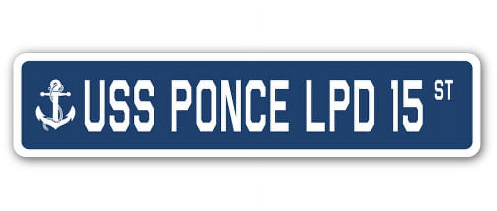 USS Ponce Lpd 15 Street [3 Pack] of Vinyl Decal Stickers | Indoor ...
