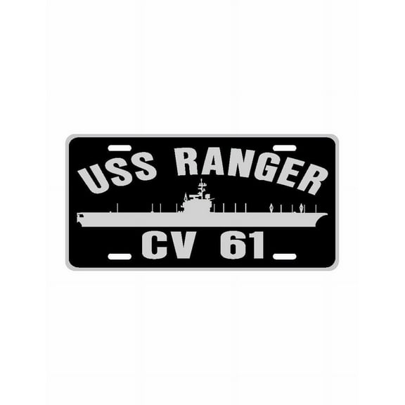 USS RANGER CV 61 Aluminum License Plate Military Navy USN Car Truck RV PL001