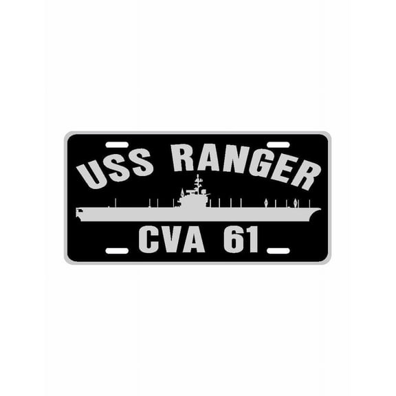 USS RANGER CVA 61 Aluminum License Plate Military Navy USN Car Truck RV PL001