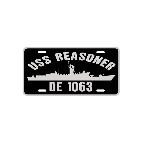 USS REASONER DE 1063 Aluminum License Plate Military Navy USN Car Truck RV PL001