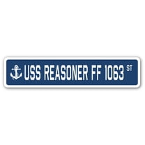 USS REASONER FF 1063 Street Sign us navy ship veteran sailor gift